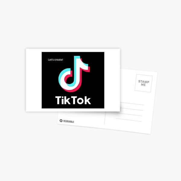 Tik Tok Clothes Let's create! Postcard