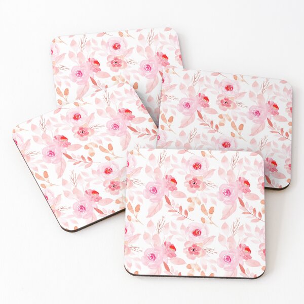 Item preview, Navy Pink Watercolor Floral Pattern designed and sold by Patternsonly.