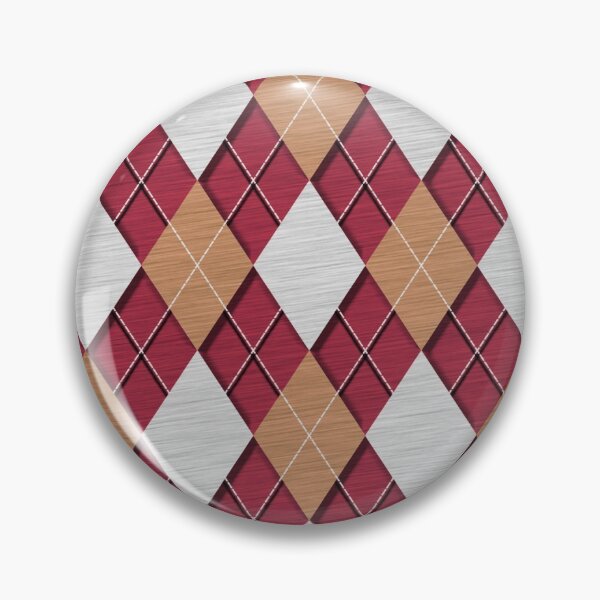 Item preview, Red 3D Embossed Metallic Argyle Pattern designed and sold by Martin Frank.