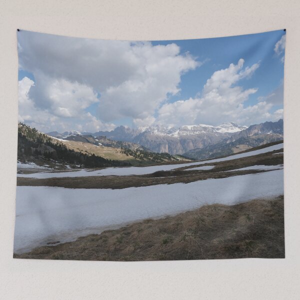Item preview, Selva di Val Gardena, Bolzano, Italy. Snow-covered mountain in the Dolomites; sunny spring day. Passo Sella designed and sold by Maurizio Fabbroni.