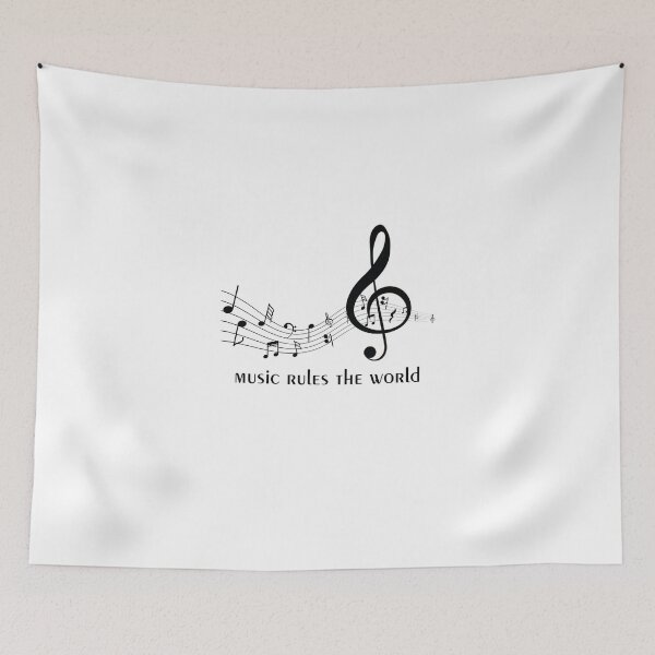 Item preview, Music rules the world designed and sold by RIDVAN | Visual Art & Design.