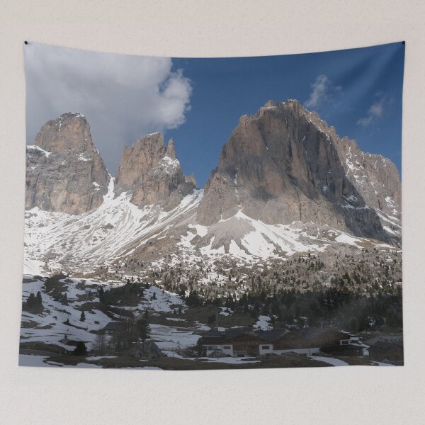 Item preview, Selva di Val Gardena, Bolzano, Italy. Snow-covered mountain in the Dolomites; sunny spring day. Passo Sella designed and sold by Maurizio Fabbroni.