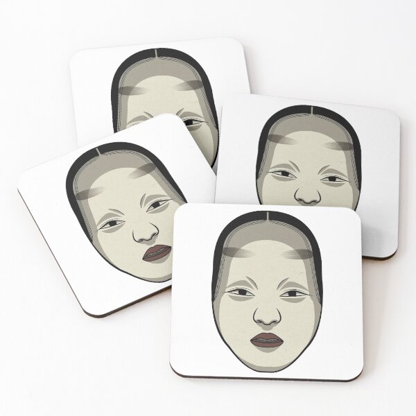 Item preview, Japanese Noh Woman Mask designed and sold by CapybaraCouple.