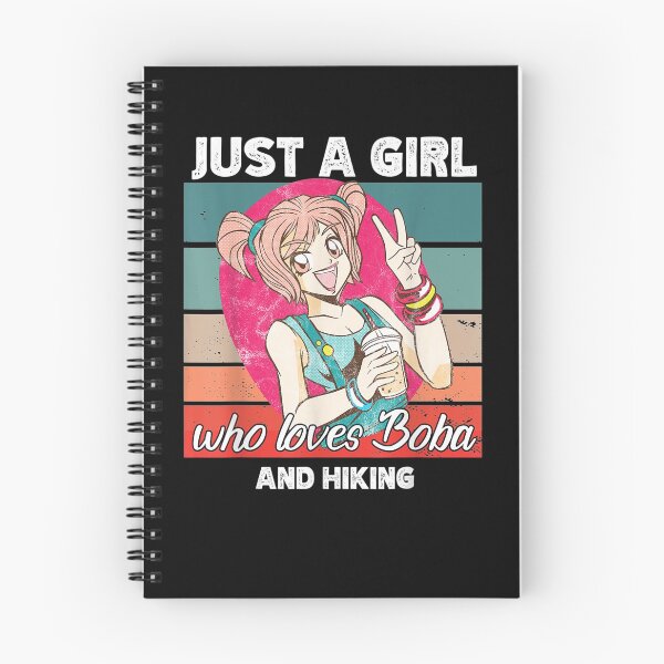 Item preview, Just A Girl Who Loves Boba And Hiking Kawaii Gift  designed and sold by caral8.