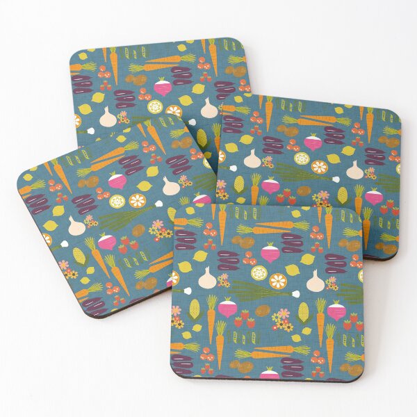 Item preview, Vegetable _ Herb Gardens Dark Slate Blue designed and sold by susycosta.