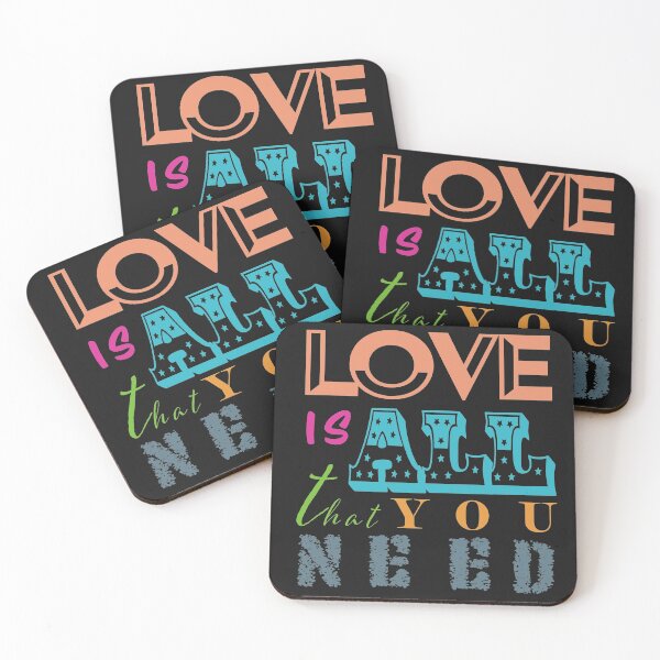 Item preview, LOVE IS ALL THAT YOU NEED designed and sold by pouringluck.