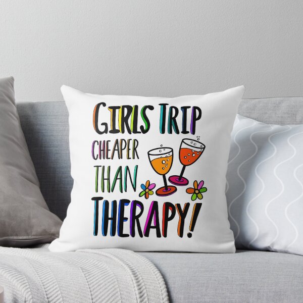 Aperçu de l'œuvre Voyage entre filles moins cher qu'une thérapie créée et vendue par Squarebird.