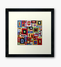 Colored Blocks Framed Print