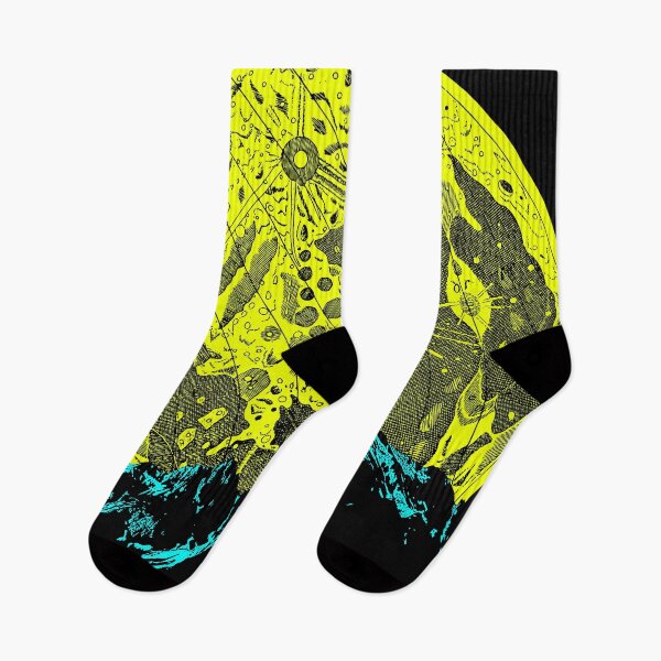 Item preview, Aesthetic Moon Mountain - Neon Colors designed and sold by cannevas.