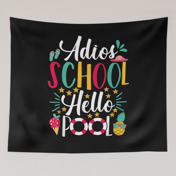 Item preview, Adios School Hello Pool Funny Spanish Last Day Of School Gift  designed and sold by caral8.