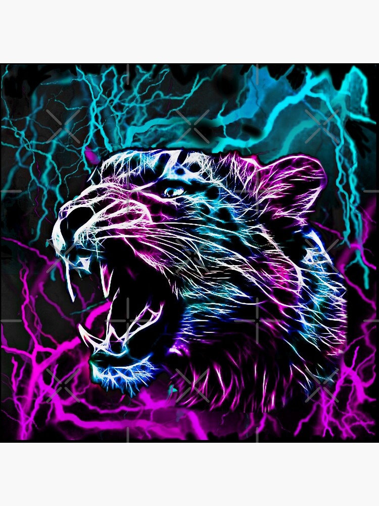Neon Lightning Tiger