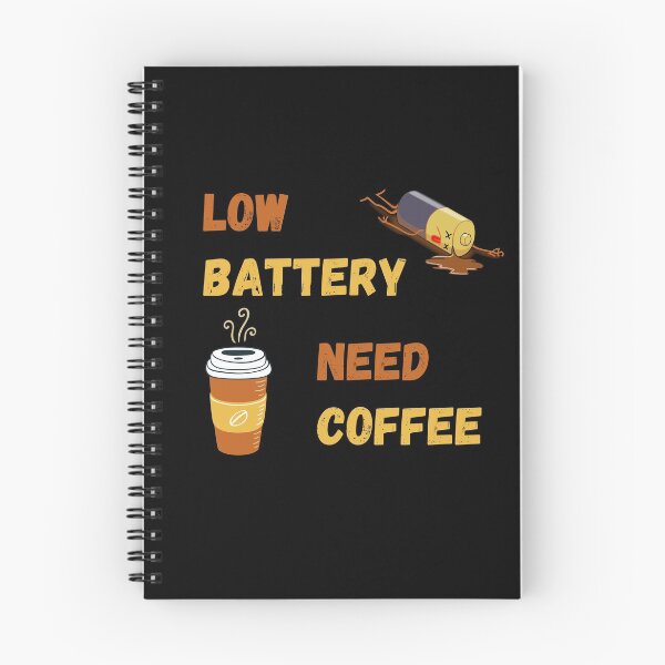 Item preview, Coffee charging battery - low battery coffee refill - Coffee lover designed and sold by For the love of Pixels.