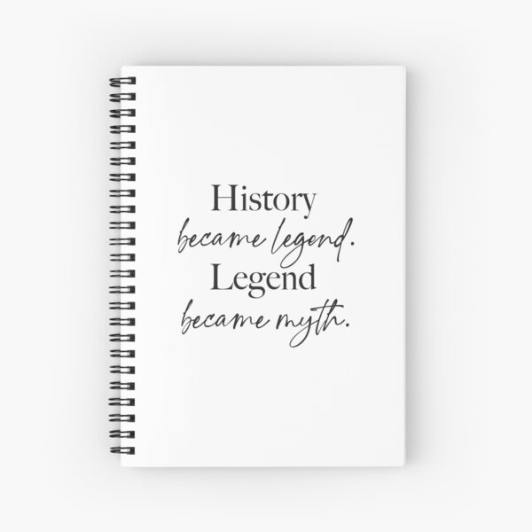 Aperçu de l'œuvre L'histoire est devenue légende. La légende est devenue mythe. créée et vendue par KittyCat08.