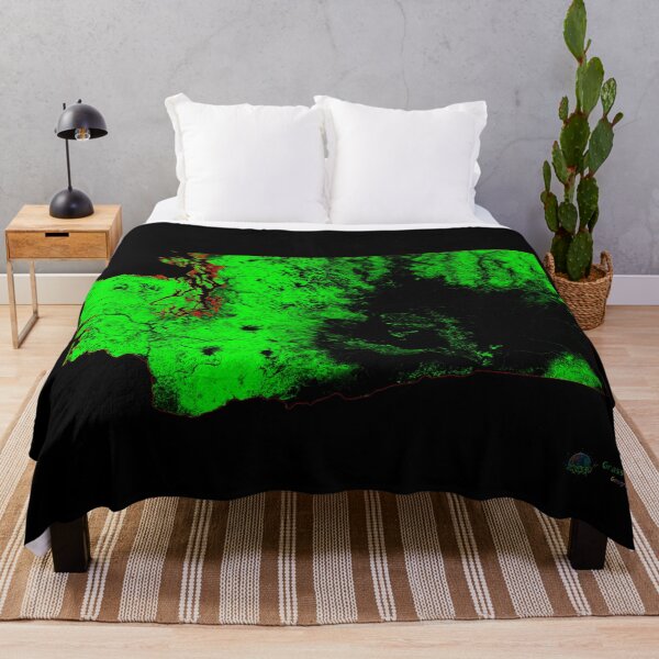 Item preview, Washington Forest Cover Map with Black Background designed and sold by GrasshopperGeo.