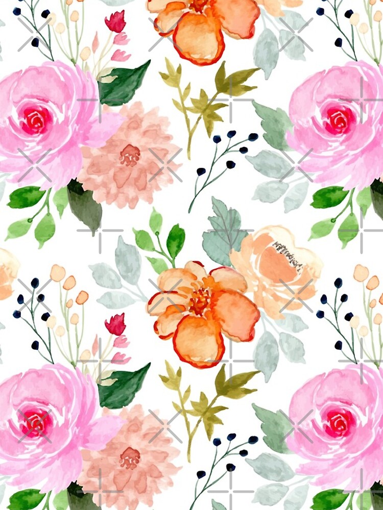 Aperçu 5 sur 5. Coque iPhone avec l'œuvre Summer Botanical Garden créée et vendue par Patternsonly.