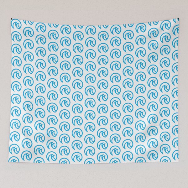 Item preview, Blue Waves Curve Lines designed and sold by Noverda Nawarizka Prabowo.