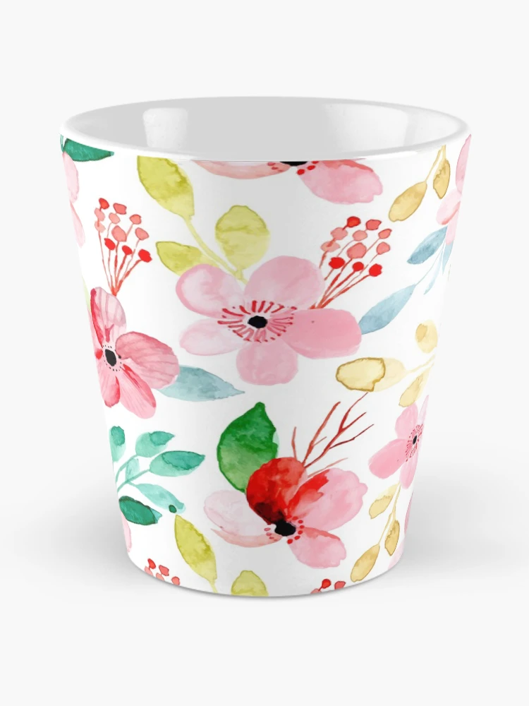 Aperçu 2 sur 4. Mug à café avec l'œuvre Summer Botanical Garden créée et vendue par Patternsonly.