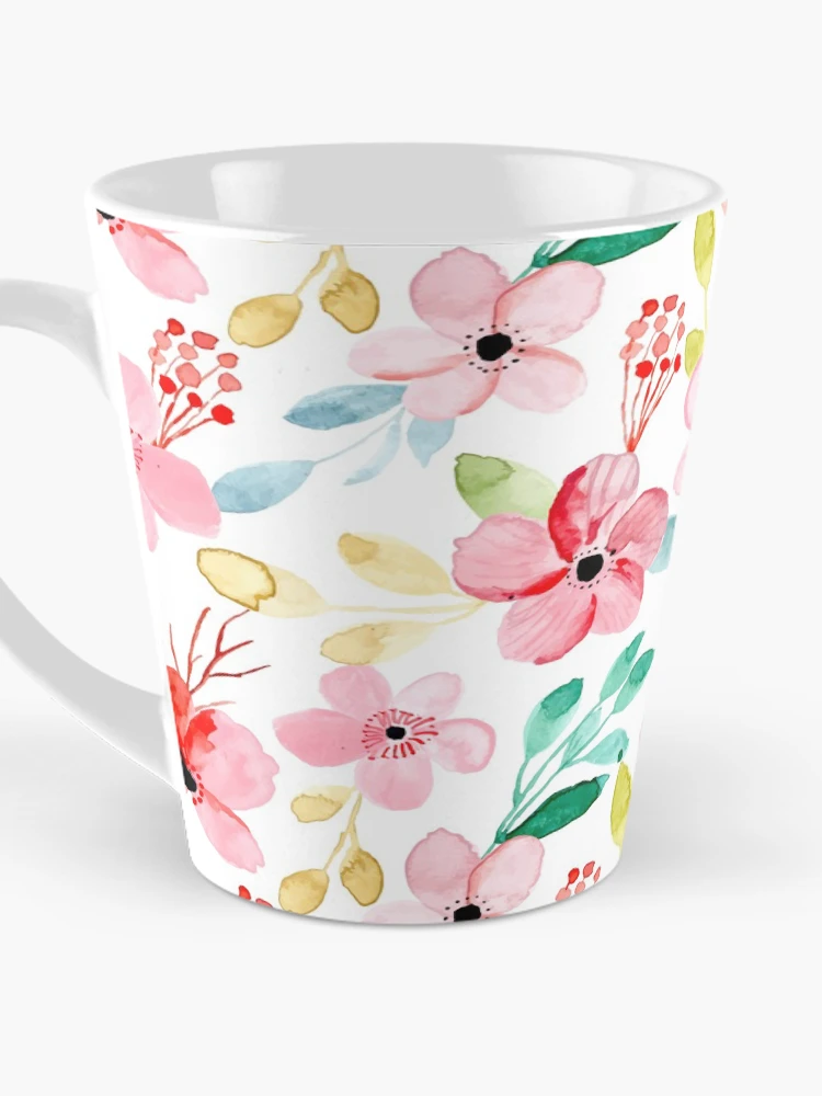 Aperçu 3 sur 4. Mug à café avec l'œuvre Summer Botanical Garden créée et vendue par Patternsonly.