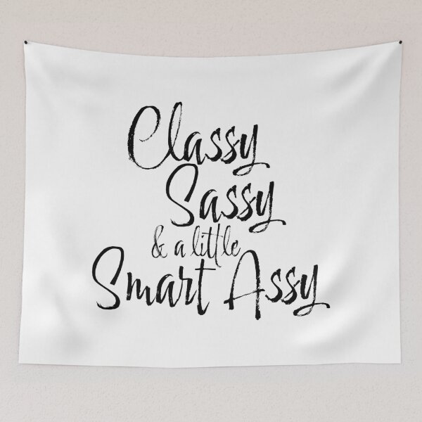 Item preview, Classy, Sassy, and a Little Smart Assy, Humor - Dark Version designed and sold by Sign Shop Humor.