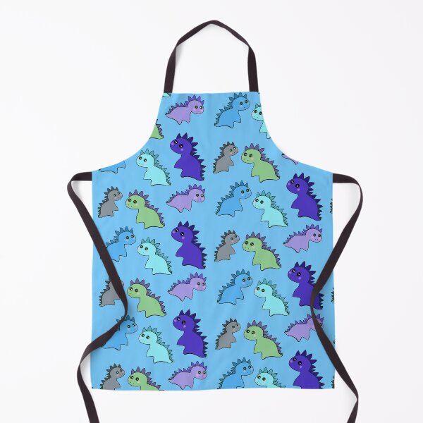 Item preview, Kawai dinos on blue designed and sold by QuirkyCraftz.