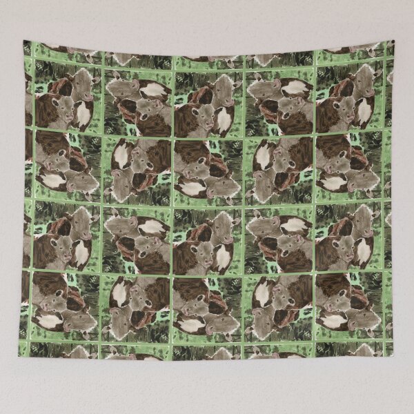 Item preview, Watercolor Cows in All Directions 5748 designed and sold by Art in My Loft.