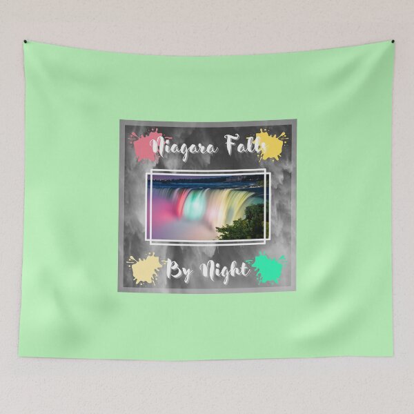Artikelvorschau, Design der Niagarafälle bei Nacht entworfen und verkauft von CoyoteGifts.