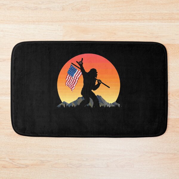 Item preview, Funny Bigfoot USA Rock And Roll Sasquatch Believer Sunset designed and sold by DoSt-997.