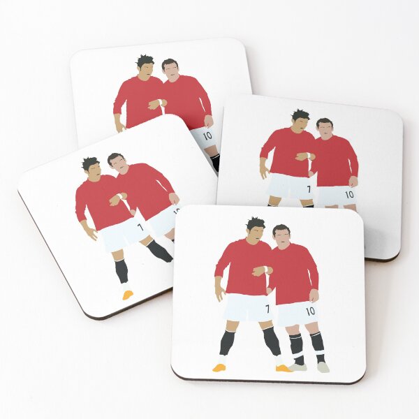 Aperçu de l'œuvre Wayne Rooney Cristiano Ronaldo Man United Duo mortel créée et vendue par Jackshun.