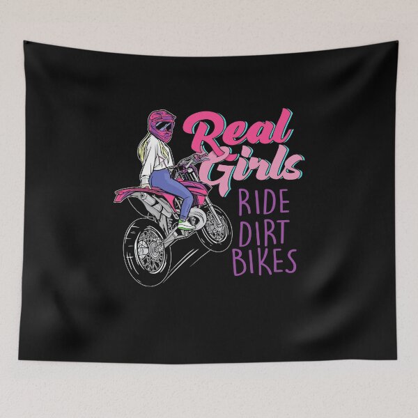 Item preview, Real Girls Ride Dirt Bikes Motocross Lover Motorcycle Women designed and sold by DoSt-997.