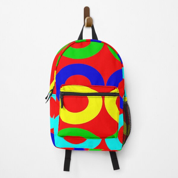 Item preview, red with coloured circles designed and sold by nigejohn.