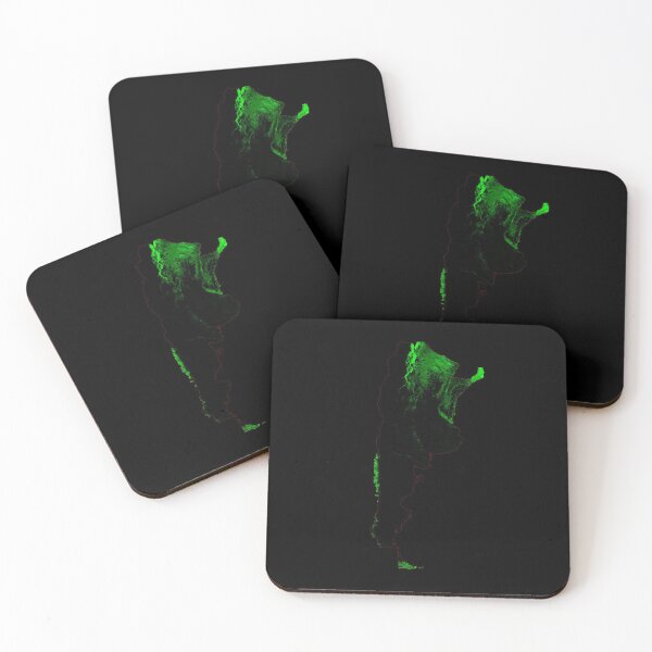 Item preview, Argentina Forest Cover Map with Black Background designed and sold by GrasshopperGeo.