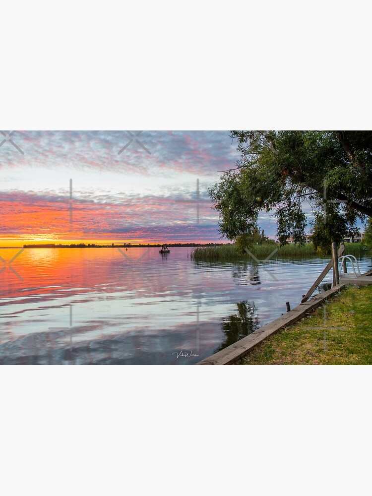 "Lake Mulwala, Yarrawonga, Victoria/ Mulwala, NSW, Australia" Sticker