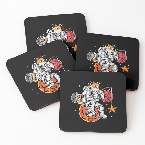Item preview, Funny Catronaut Fishing Stars Space Cat Astronaut Planet designed and sold by DoSt-997.