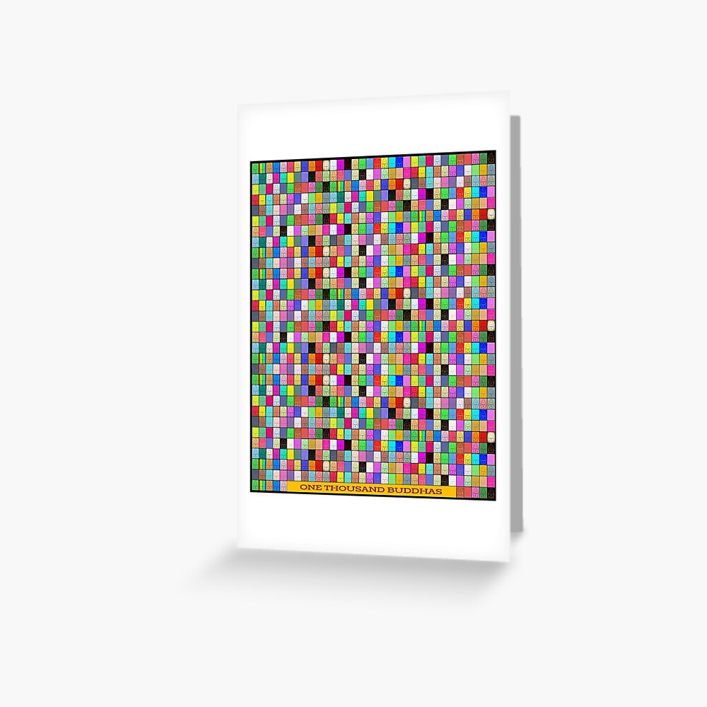 1000 BUDDHAS Greeting Card