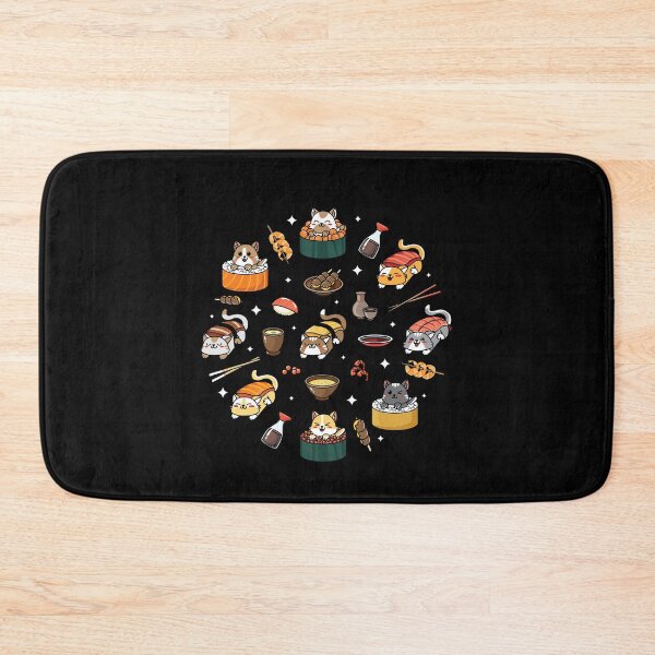 Item preview, Cute Cat Sushi Roll Funny Japanese Rice Art Chef Cook Kitty designed and sold by DoSt-997.