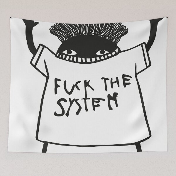 Item preview, Fuck the sistem designed and sold by ArtinaStudio.
