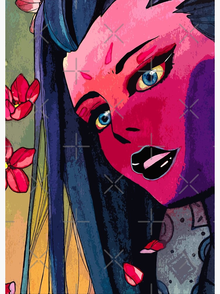 "Japanese Red Devil Anime style" Poster for Sale by PixelArtandGame