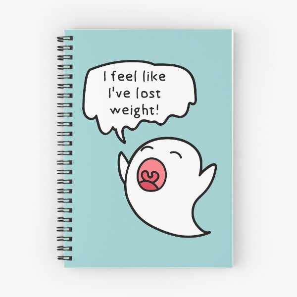 Item preview, Ghost I FEEL LIKE I'VE LOST WEIGHT! spooky cartoon diet funny  designed and sold by SolidEarthArt.