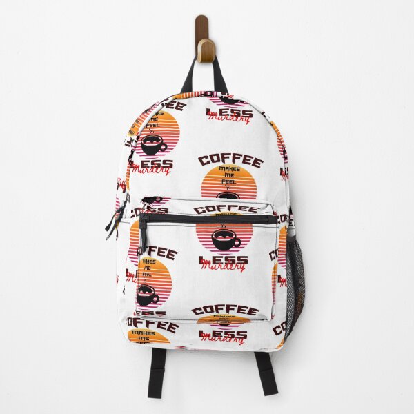 Item preview, Coffee Makes Me Feel Less Murdery coffee lover Retro mask designed and sold by shirtsdesignpk.