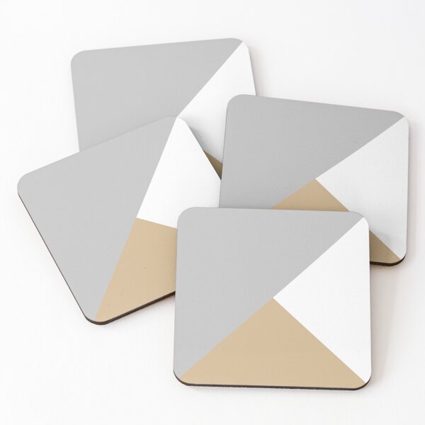 Item preview, Tricolor Silver Gray Tropical Tan And White designed and sold by rewstudio.