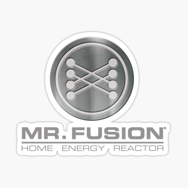 Mr Fusion Stainless Steel Sticker