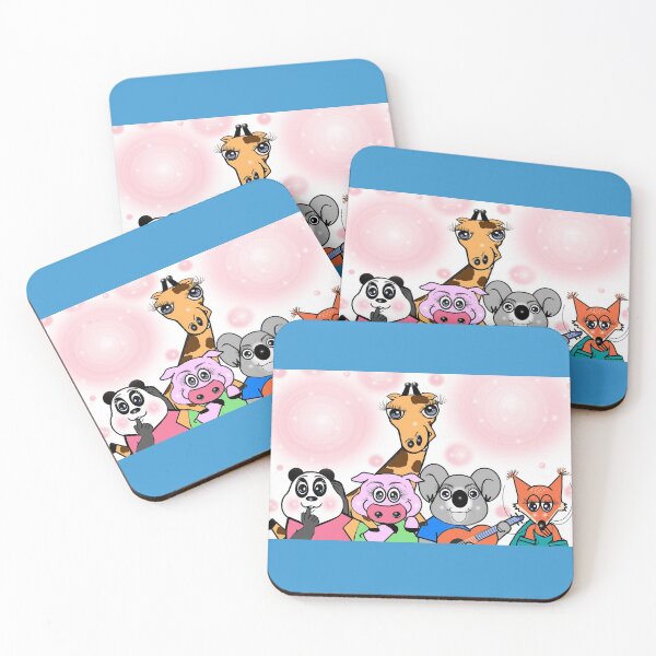 Item preview, Good friendship - giraffe , panda , pig , Koala , fox  designed and sold by Shirley cute art .