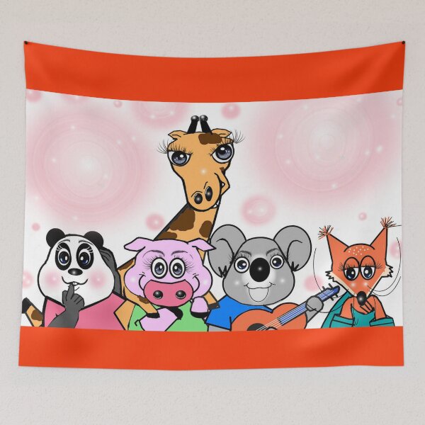 Item preview, Good friendship - giraffe , panda , pig , Koala , fox  designed and sold by Shirley cute art .