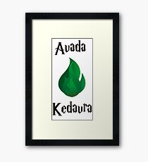 Avada Kedavra Framed Print