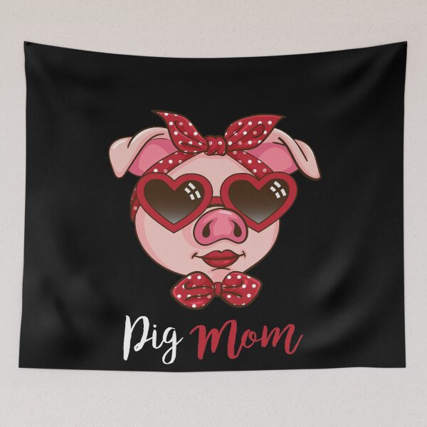 Item preview, Pig Mom Pig Owner Mothers Day Swine Farmer Wife Pig designed and sold by DSWShirts.