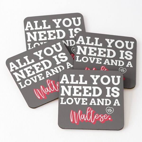 Item preview, All You Need is Love and a Maltese designed and sold by Ayurveda Fun Store.