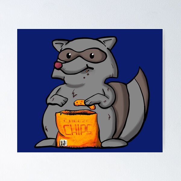 Item preview, Chubby Raccoon with Cheesy Chips designed and sold by jw608.