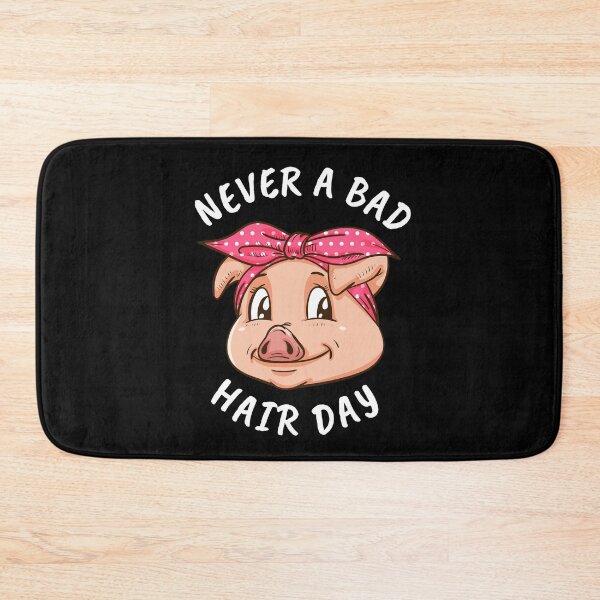 Item preview, Never A Bad Hair Day Pig Lover Women Swine Pig designed and sold by DSWShirts.