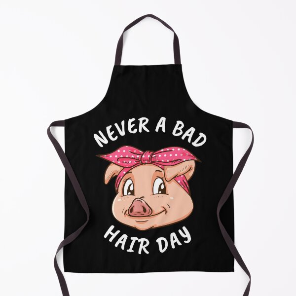Item preview, Never A Bad Hair Day Pig Lover Women Swine Pig designed and sold by DSWShirts.