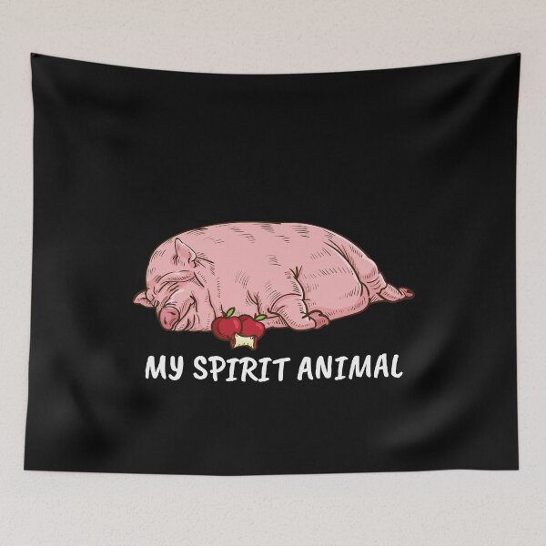Item preview, Pig Owner Men My Spirit Animal Farmer Swine Lazy Funny Pig designed and sold by DSWShirts.